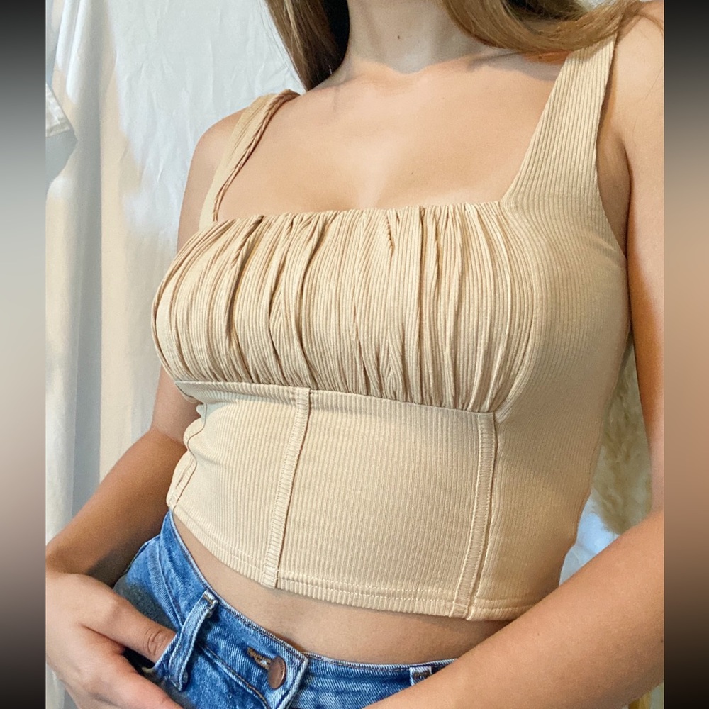 NEW taupe top